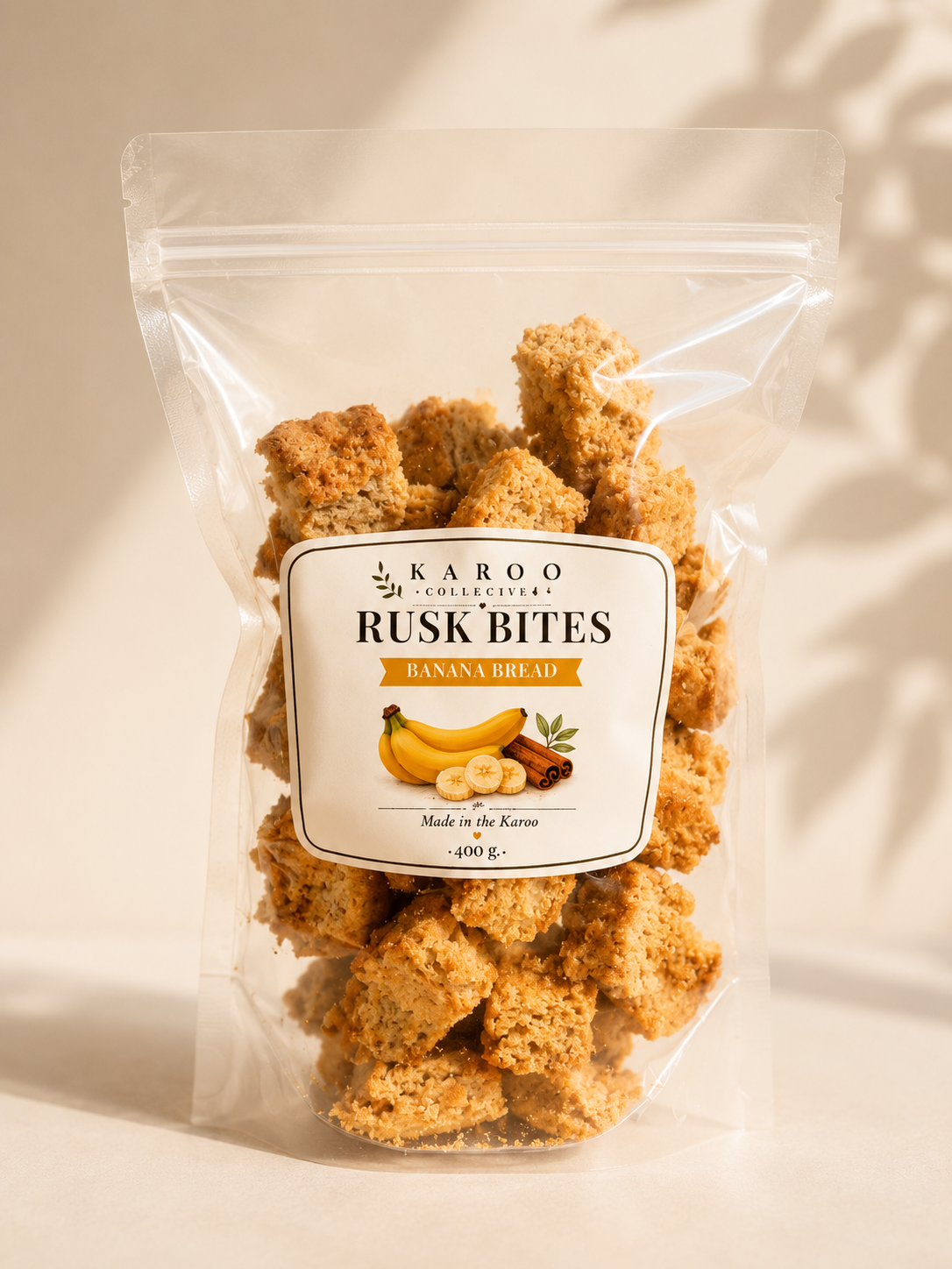 Banana Bread Rusk Bites
